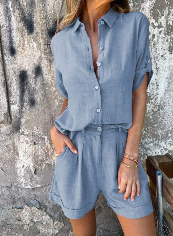 Ensemble Décontracté Été Coton & Lin Femme