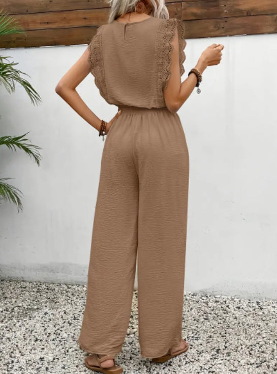 Ensemble Court Élégant à Dentelle Femme