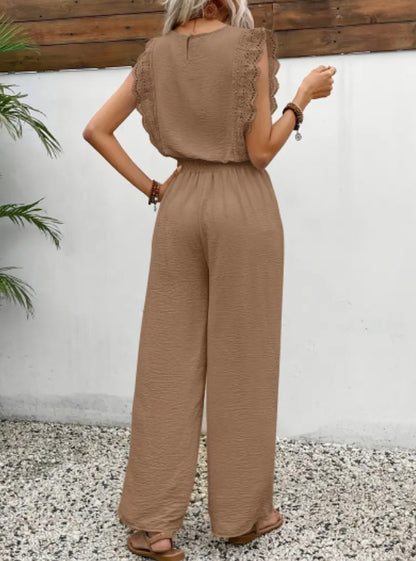 Ensemble Court Élégant à Dentelle Femme